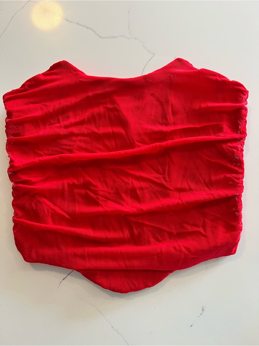 Red lace tie corset size small